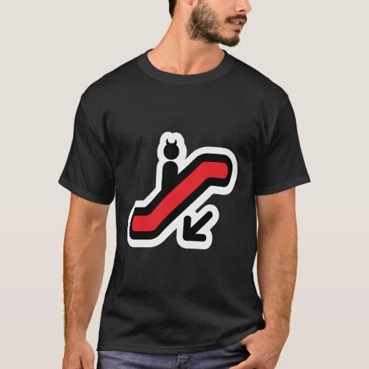 Naar beneden? t-shirt (Voorkant)