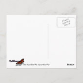 Naar beneden van Mitchell Peak in Sequoia Briefkaart (Achterkant)