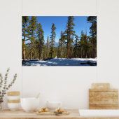 Naar beneden van Mitchell Peak in Sequoia Poster (Keuken)