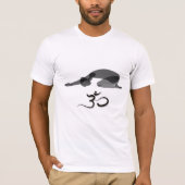Naar beneden zwart, om symbool t-shirt (Voorkant)
