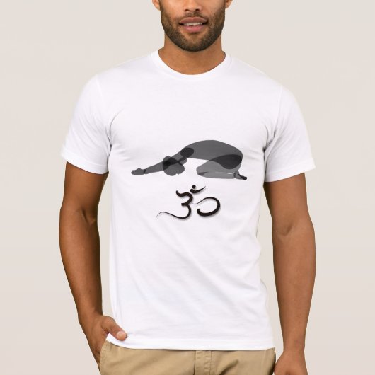 Naar beneden zwart, om symbool t-shirt (Voorkant)