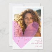 Naar beste moeder ooit hart Moederdag foto Feestdagenkaart (Voorkant)