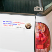 NAAR BIGOTRY, GEEN SANCTIE, NAAR VERVOLGING, N... BUMPERSTICKER (Op Truck)