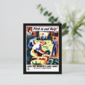 Naar binnen kijken en helpen briefkaart (Staand voorkant)