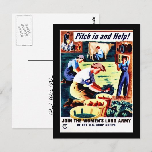 Naar binnen kijken en helpen briefkaart (Voorkant / Achterkant)