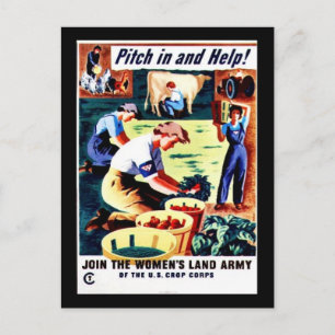 Naar binnen kijken en helpen briefkaart