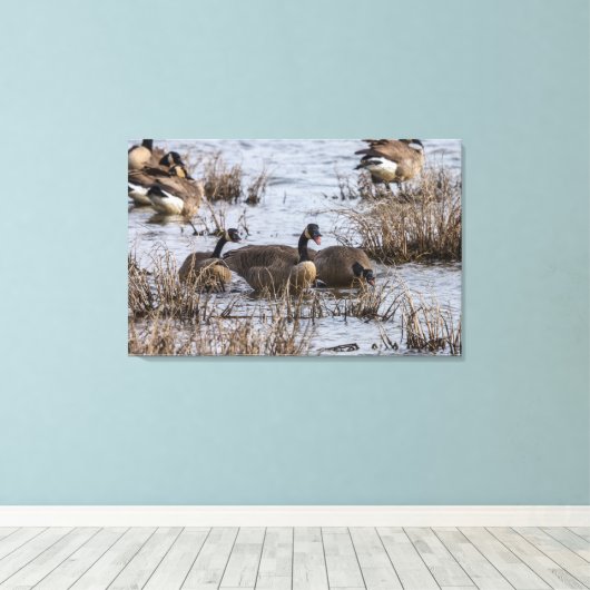 Naar binnen verplaatsen canvas afdruk (Insitu (Houten vloer))