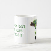 Naar boven en hopping koffiemok (Center)