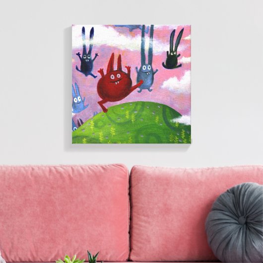 naar boven en naar beneden canvas afdruk (Insitu (Woonkamer))