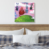 naar boven en naar beneden canvas afdruk (Insitu (Slaapkamer))