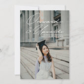 Naar boven en naar boven 2 Foto Afstuderen Aankondiging (Voorkant)