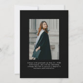 Naar boven en naar boven 2 Foto Afstuderen Aankondiging (Achterkant)