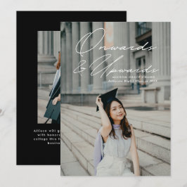 Naar boven en naar boven 2 Foto Afstuderen Aankondiging