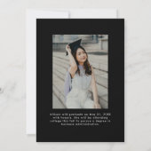 Naar boven en naar boven 2 Foto Afstuderen Aankondiging (Achterkant)