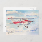 Naar boven en naar weg briefkaart (Voorkant / Achterkant)