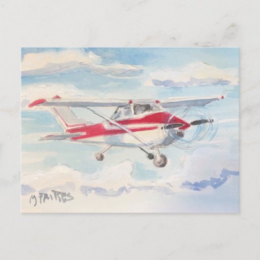 Naar boven en naar weg briefkaart (Voorkant)