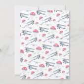 Naar boven en weg | Uitnodiging voor een vliegtui (Achterkant)