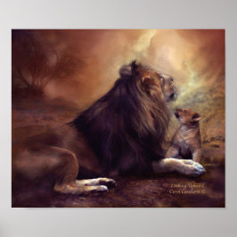 Naar boven gericht Poster/afdrukken Poster