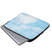 Naar boven in de lucht-effect blauwe hemel laptop sleeve (Voorkant onderkant)