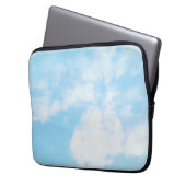 Naar boven in de lucht-effect blauwe hemel laptop sleeve (Voorkant Links)