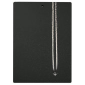 Naar boven in het vliegtuig met hoge vlieghoogte klembord (Achterkant)