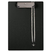 Naar boven in het vliegtuig met hoge vlieghoogte klembord (Voorkant)