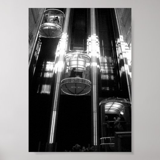 Naar boven, naar beneden en meestal rond poster (Voorkant)