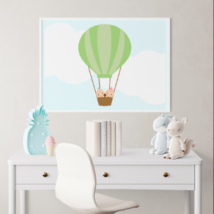 Naar boven, naar boven en weg! Twins Children's Wa Poster