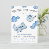 Naar boven, naar boven en weg! Vliegtuig, helikopt Kaart (Staand voorkant)