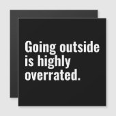 Naar buiten gaan is sterk overschatte basic coole (Voorkant / Achterkant)