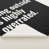 Naar buiten gaan is sterk overschatte basic coole sherpa deken (3/4)