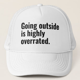Naar buiten gaan is sterk overschatte basic coole trucker pet