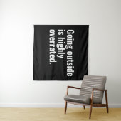 Naar buiten gaan is sterk overschatte basic coole wandkleed (In Situ (horizontaal))