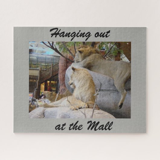 Naar buiten hangen bij de kleine puzzel legpuzzel (Horizontaal)