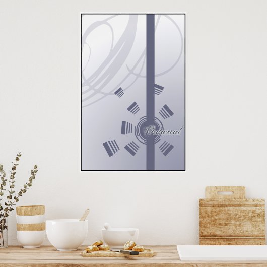 naar buiten poster (Keuken)