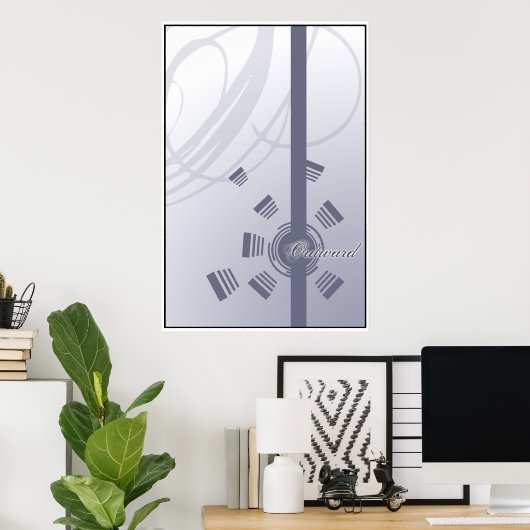 naar buiten poster (Thuiskantoor)