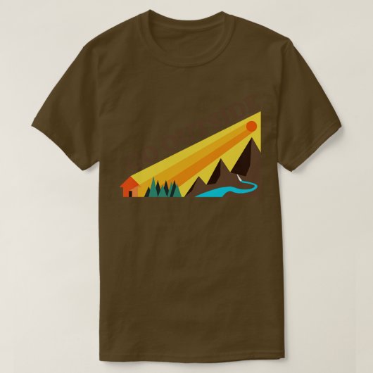 Naar buiten t-shirt (Design voorkant)