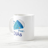 Naar buiten voor CNA's Koffiemok (Voorkant links)