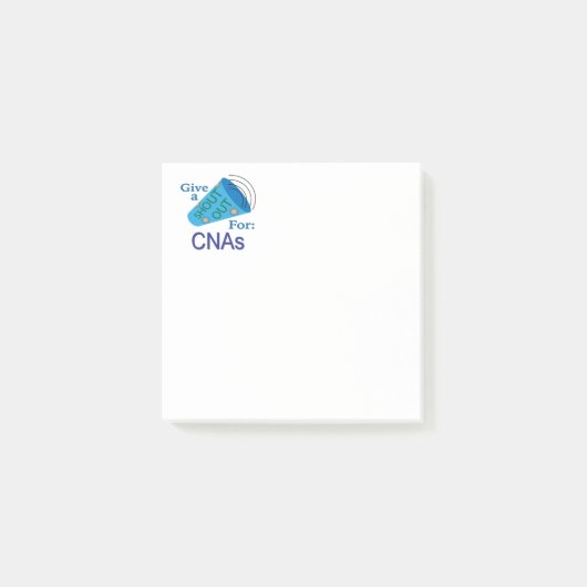 Naar buiten voor CNA's Post-it® Notes (Voorkant)