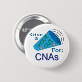 Naar buiten voor CNA's Ronde Button 5,7 Cm (Voorkant /achterkant)