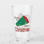 Naar buiten voor Kerstmis Glas (Achterkant)