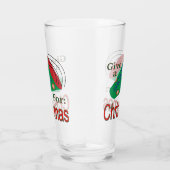 Naar buiten voor Kerstmis Glas (Rechts)