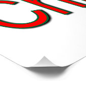 Naar buiten voor Kerstmis Perfect Poster (Hoek)