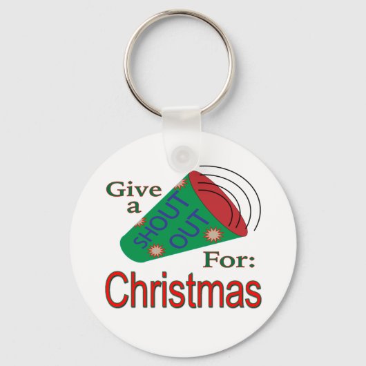 Naar buiten voor Kerstmis Sleutelhanger (Voorkant)