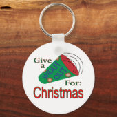 Naar buiten voor Kerstmis Sleutelhanger (Voorkant)