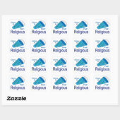 Naar buiten voor religie vierkante sticker (Vel)