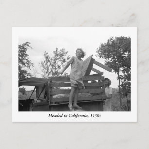 Naar Californië, 1930 Briefkaart