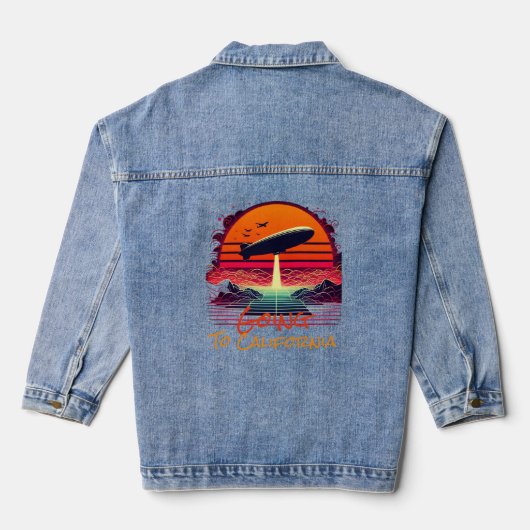 Naar Californië gaan Denim Jacket (Achterkant)