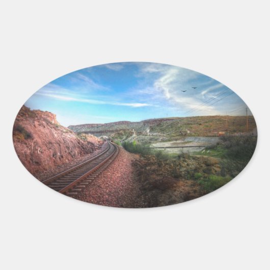 Naar Californië Ovale Sticker (Voorkant)