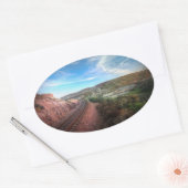 Naar Californië Ovale Sticker (Envelop)